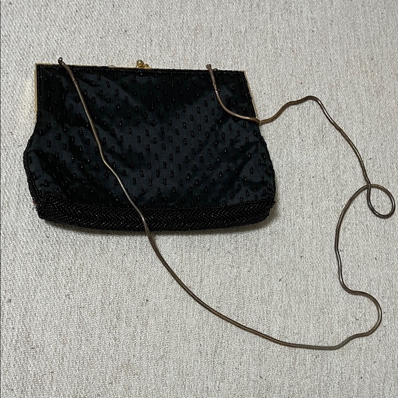 Elegant Beaded Clutch - Black and Multicolor - Picture 3 of 3